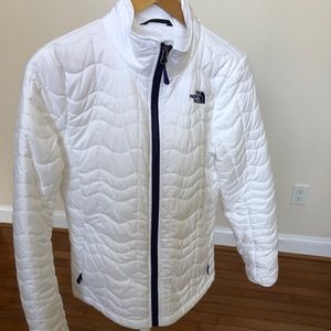 North Face white coat